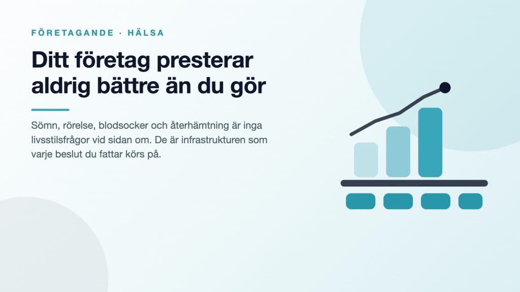 Hälsa som företagare – sömn, rörelse, blodsocker och återhämtning som grund för företagets prestation